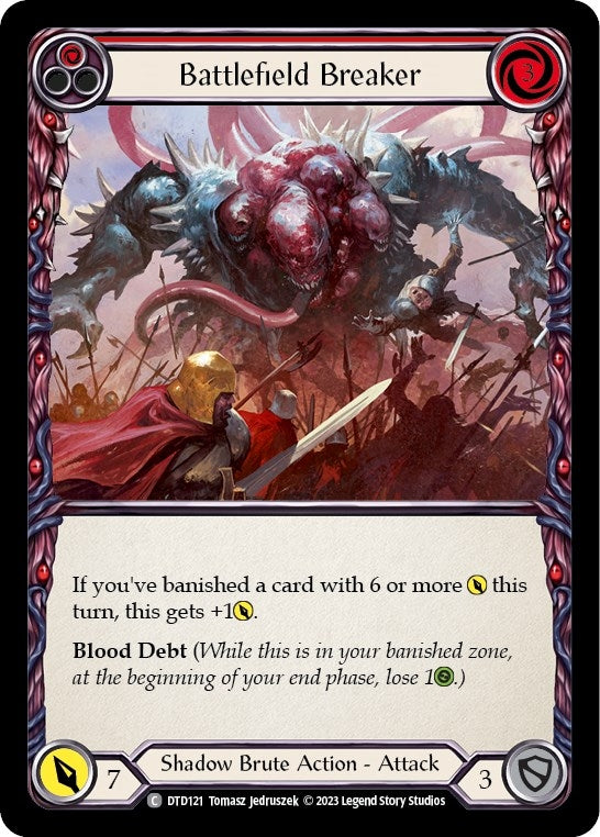 Image for Battlefield Breaker (Red) (Dusk till Dawn) (DTD121) - Flesh and Blood TCG