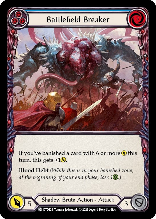 Image for Battlefield Breaker (Blue) (Dusk till Dawn) (DTD123) - Flesh and Blood TCG