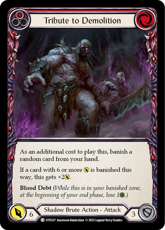 Image for Tribute to Demolition (Red) (Dusk till Dawn) (DTD127) - Flesh and Blood TCG