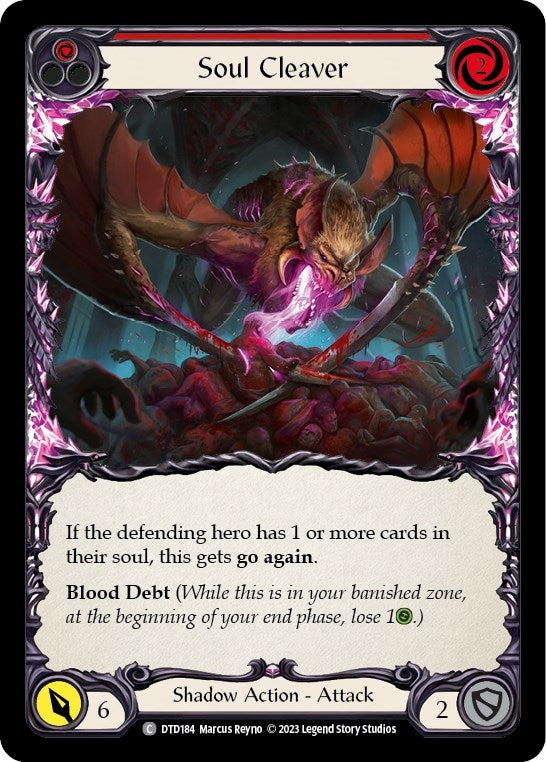 Image for Soul Cleaver (Red) (Dusk till Dawn) (DTD184) - Flesh and Blood TCG