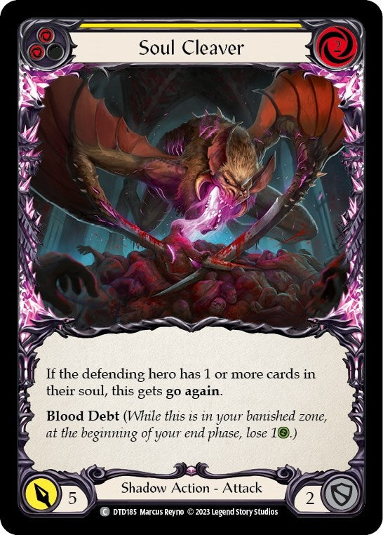 Image for Soul Cleaver (Yellow) (Dusk till Dawn) (DTD185) - Flesh and Blood TCG