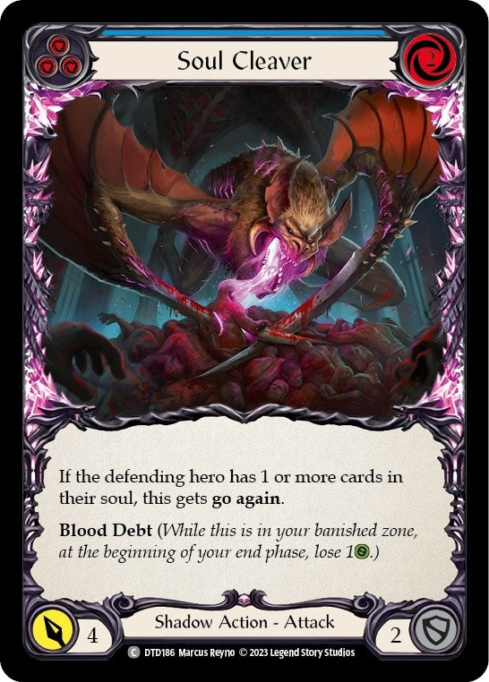 Image for Soul Cleaver (Blue) (Dusk till Dawn) (DTD186) - Flesh and Blood TCG