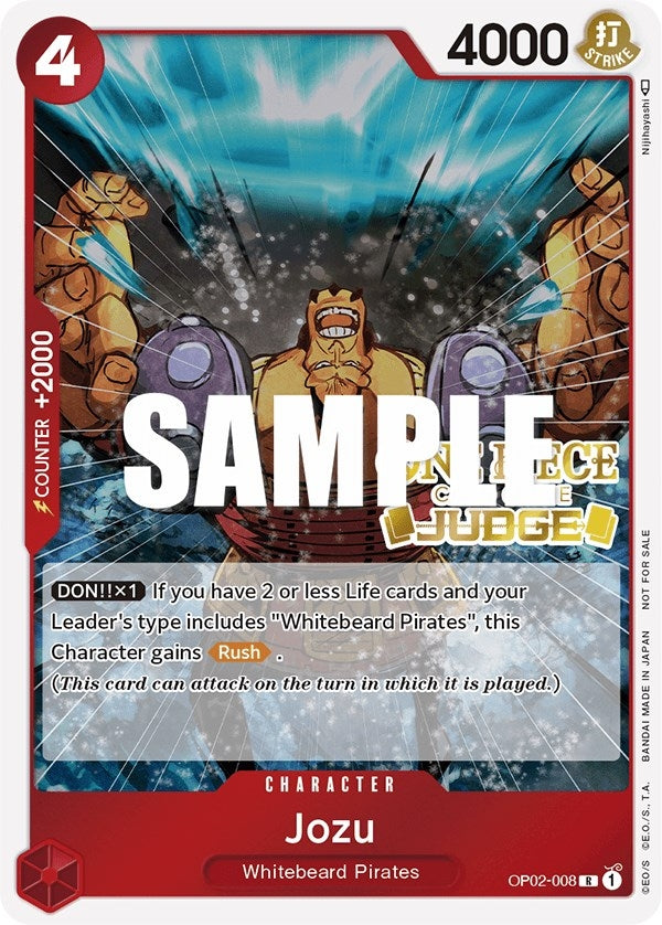 Image for Jozu (Judge) (One Piece Promotion Cards) (OP02-008) - One Piece Card Game