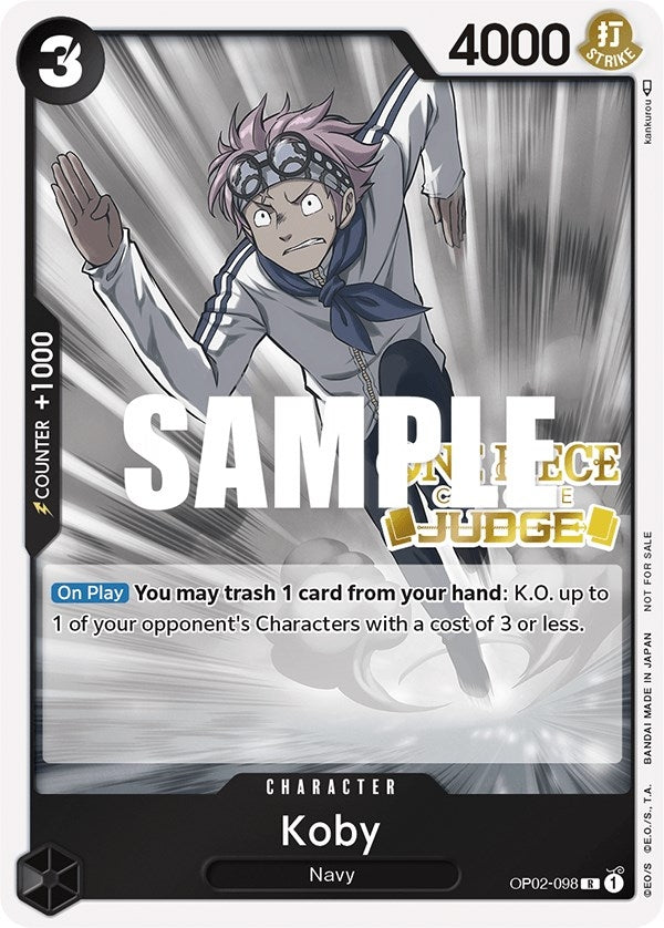 Image for Koby (Judge) (One Piece Promotion Cards) (OP02-098) - One Piece Card Game