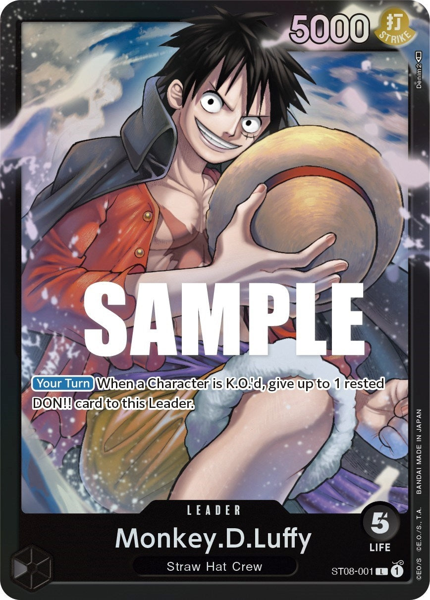Image for Monkey.D.Luffy (001) (Starter Deck 8: Monkey.D.Luffy) (ST08-001) - One Piece Card Game
