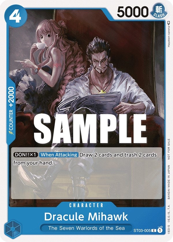 Image for Dracule Mihawk (Tournament Pack Vol. 4) (One Piece Promotion Cards) (ST03-005) - One Piece Card Game