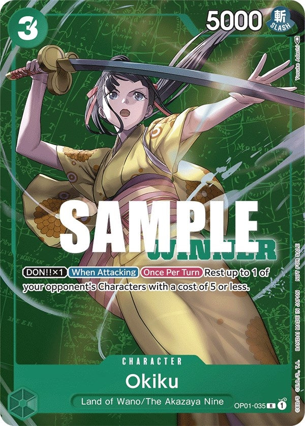 Image for Okiku (Winner Pack Vol. 4) (One Piece Promotion Cards) (OP01-035) - One Piece Card Game