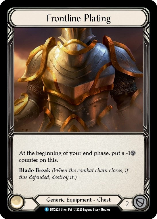 Image for Frontline Plating (Dusk till Dawn) (DTD223) - Flesh and Blood TCG