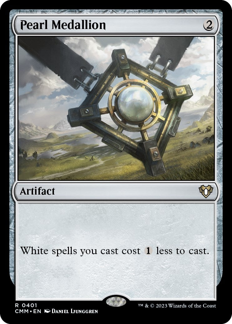 Image for Pearl Medallion (Commander Masters) (401) - Magic: The Gathering