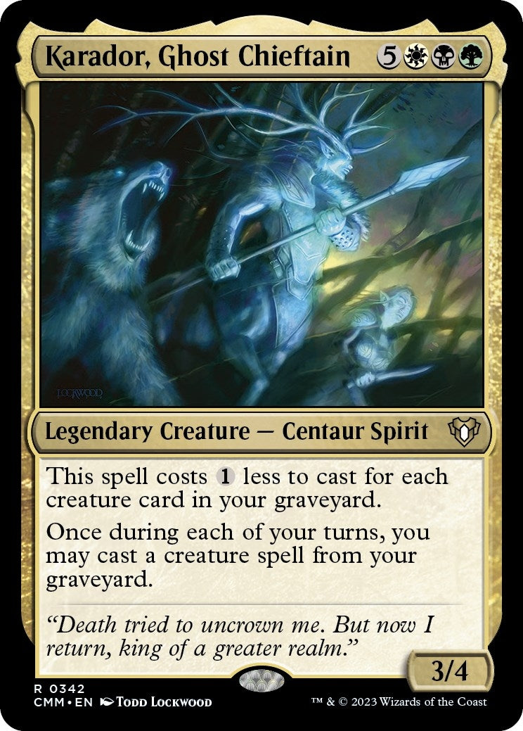 Image for Karador, Ghost Chieftain (Commander Masters) (342) - Magic: The Gathering