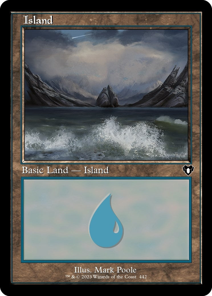 Image for Island (442) (Retro Frame) (Commander Masters) (442) - Magic: The Gathering