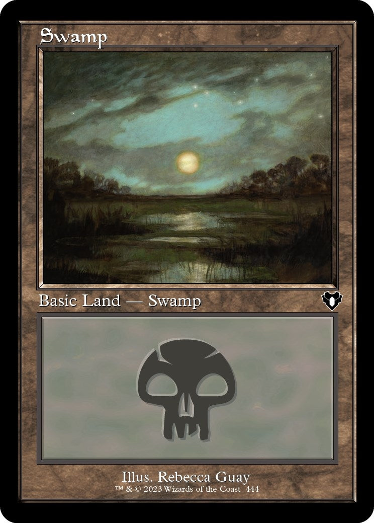 Image for Swamp (444) (Retro Frame) (Commander Masters) (444) - Magic: The Gathering