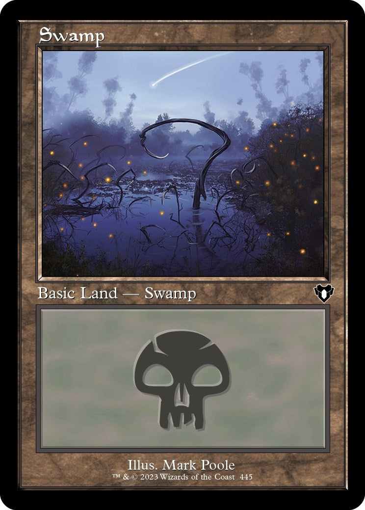 Image for Swamp (445) (Retro Frame) (Commander Masters) (445) - Magic: The Gathering
