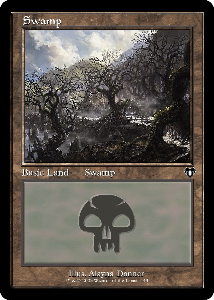 Image for Swamp (443) (Retro Frame) (Commander Masters) (443) - Magic: The Gathering
