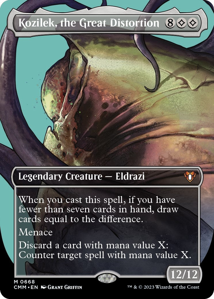 Image for Kozilek, the Great Distortion (Borderless) (Commander Masters) (668) - Magic: The Gathering