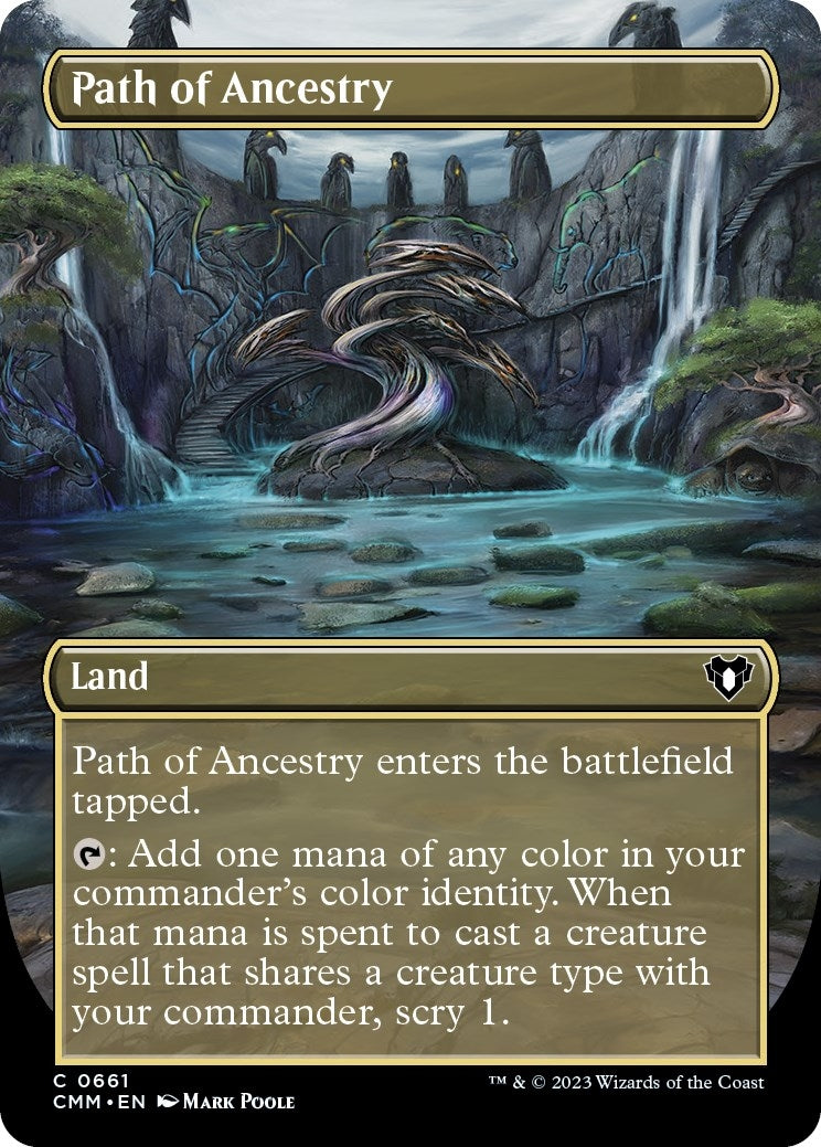 Image for Path of Ancestry (Borderless) (Commander Masters) (661) - Magic: The Gathering