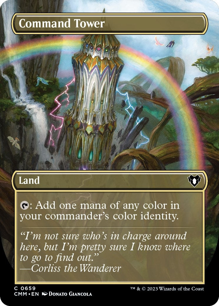 Image for Command Tower (Borderless) (Commander Masters) (659) - Magic: The Gathering