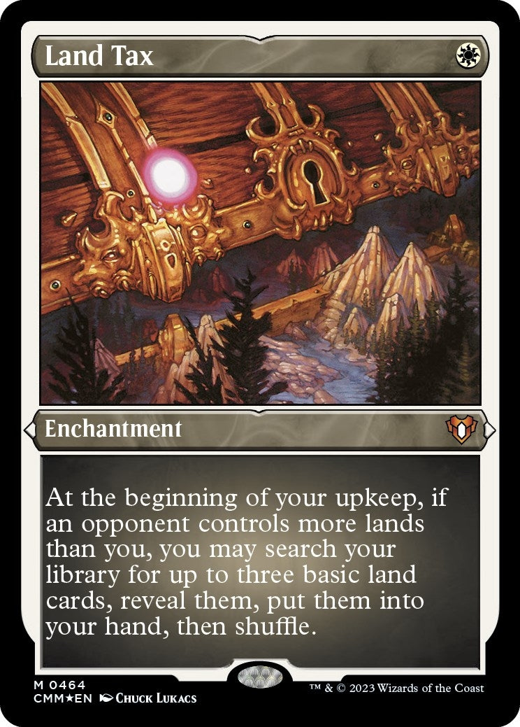 Image for Land Tax (Foil Etched) (Commander Masters) (464) - Magic: The Gathering