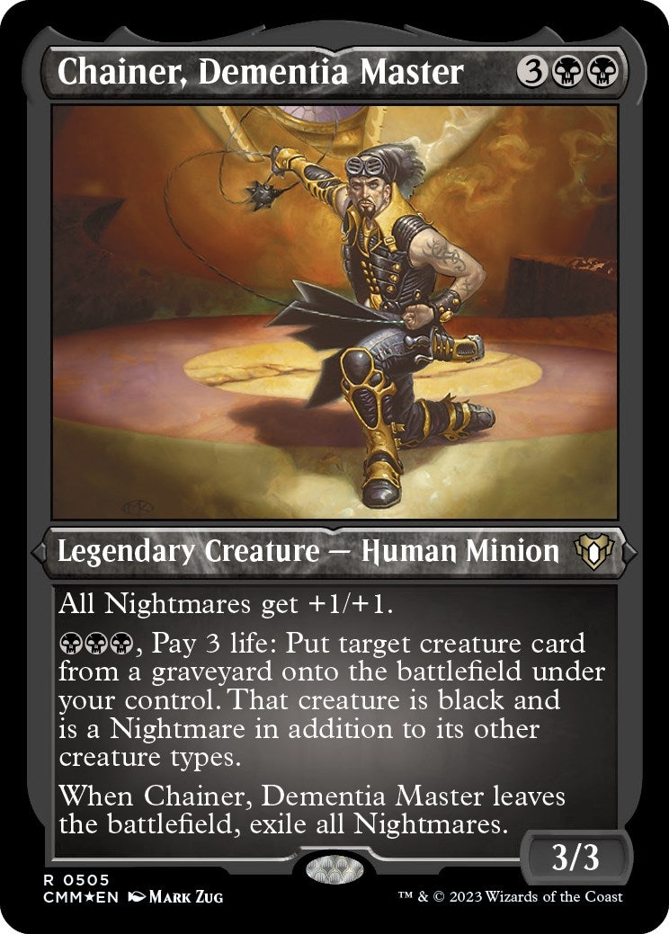 Image for Chainer, Dementia Master (Foil Etched) (Commander Masters) (505) - Magic: The Gathering