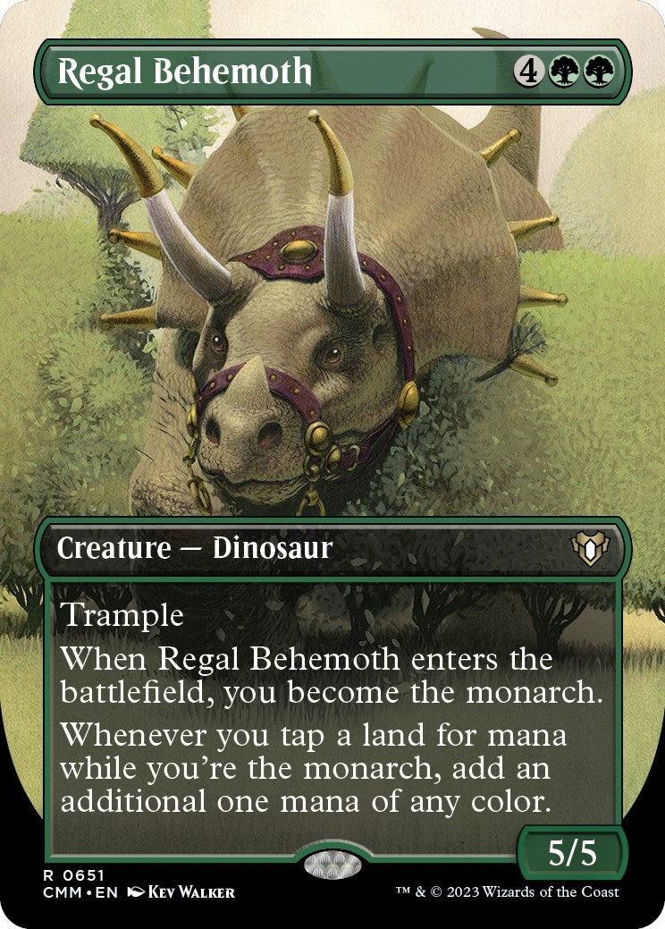 Image for Regal Behemoth (Borderless) (Commander Masters) (651) - Magic: The Gathering