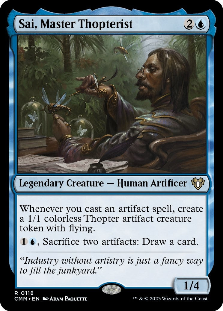 Image for Sai, Master Thopterist (Commander Masters) (118) - Magic: The Gathering