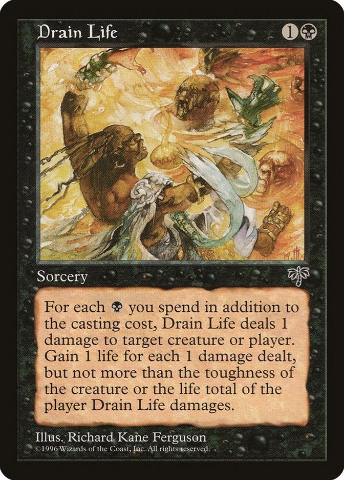 Image for Drain Life (Mirage) - Magic: The Gathering
