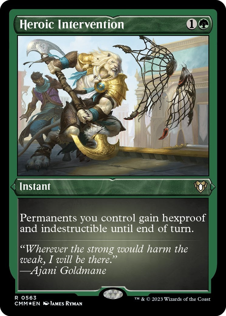 Image for Heroic Intervention (Foil Etched) (Commander Masters) (563) - Magic: The Gathering