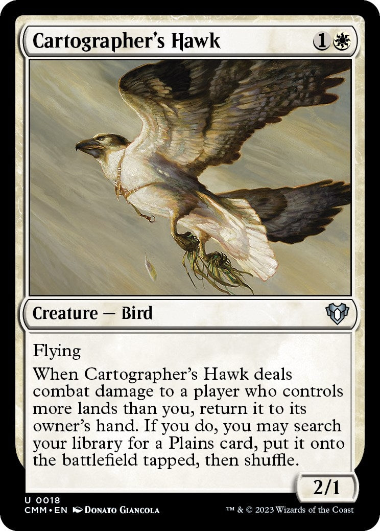 Image for Cartographer's Hawk (Commander Masters) (18) - Magic: The Gathering