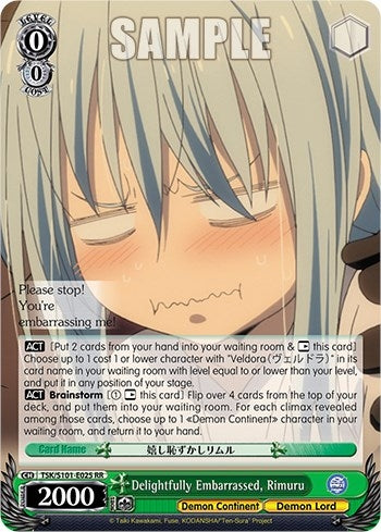 Image for Delightfully Embarrassed, Rimuru (That Time I Got Reincarnated as a Slime Vol.3) (TSK/S101-E025 RR) - Weiss Schwarz