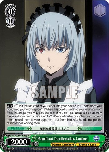 Image for Magnificent Transformation, Luminus (That Time I Got Reincarnated as a Slime Vol.3) (TSK/S101-E028 R) - Weiss Schwarz