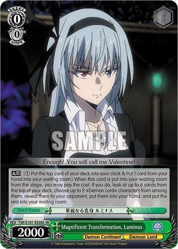 Image for Magnificent Transformation, Luminus (SR) (That Time I Got Reincarnated as a Slime Vol.3) (TSK/S101-E028 SR) - Weiss Schwarz
