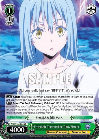 Image for Friendship Transcending Time, Rimuru (That Time I Got Reincarnated as a Slime Vol.3) (TSK/S101-E029 R) - Weiss Schwarz
