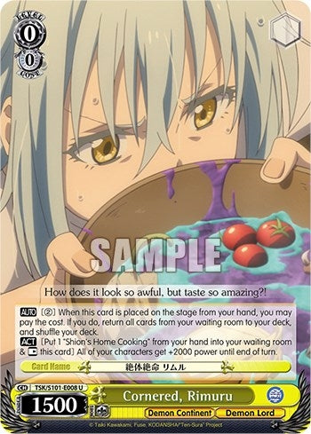 Image for Cornered, Rimuru (That Time I Got Reincarnated as a Slime Vol.3) (TSK/S101-E008 U) - Weiss Schwarz