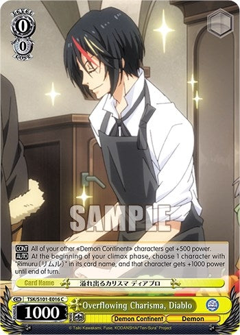 Image for Overflowing Charisma, Diablo (That Time I Got Reincarnated as a Slime Vol.3) (TSK/S101-E016 C) - Weiss Schwarz