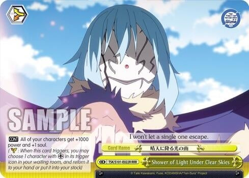 Image for Shower of Light Under Clear Skies (RRR) (That Time I Got Reincarnated as a Slime Vol.3) (TSK/S101-E022R RRR) - Weiss Schwarz