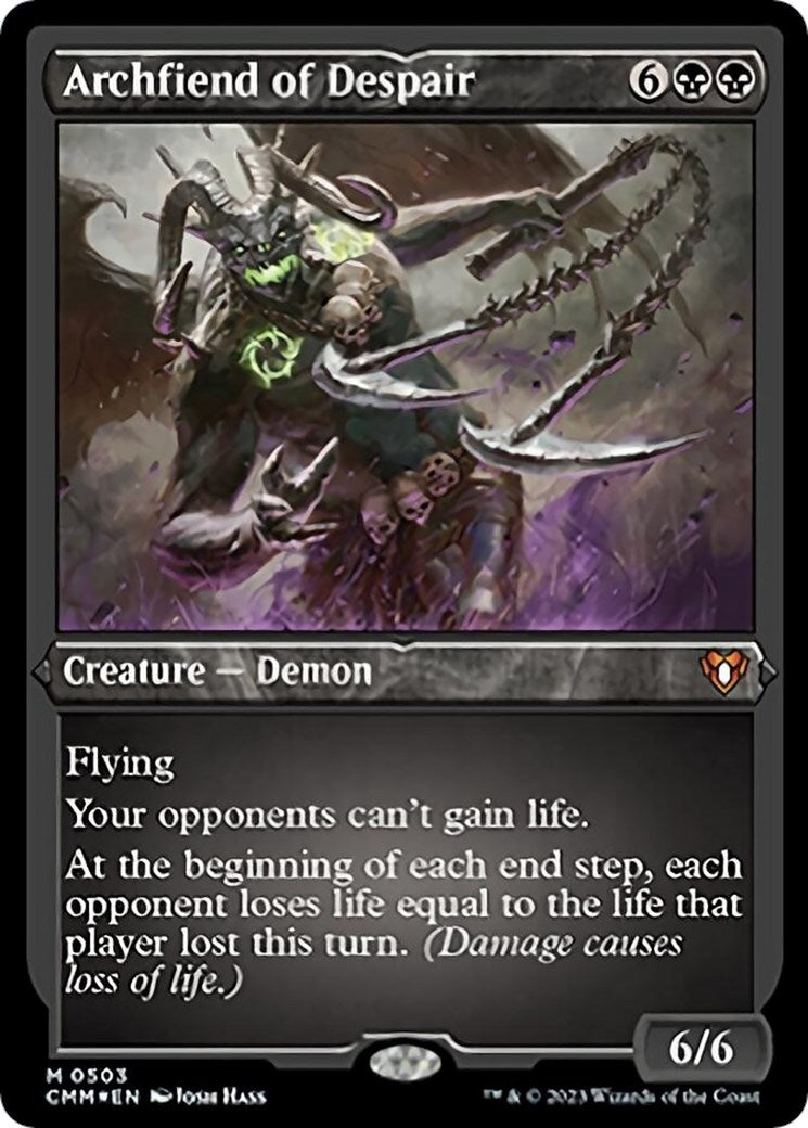 Image for Archfiend of Despair (Foil Etched) (Commander Masters) (503) - Magic: The Gathering