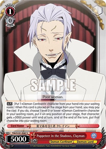 Image for Puppeteer in the Shadows, Clayman (That Time I Got Reincarnated as a Slime Vol.3) (TSK/S101-E067 C) - Weiss Schwarz