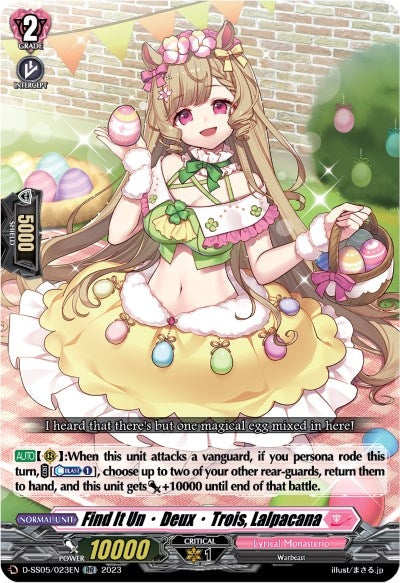 Image for Find It Un-Deux-Trois, Lalpacana (D-SS05: Festival Booster 2023) (D-SS05/023EN) - Cardfight Vanguard