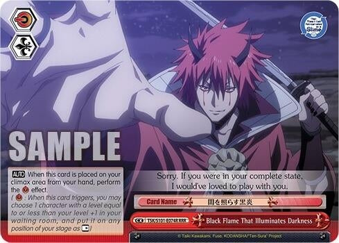 Image for Black Flame That Illuminates Darkness (RRR) (That Time I Got Reincarnated as a Slime Vol.3) (TSK/S101-E074R RRR) - Weiss Schwarz