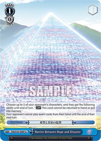 Image for Barrier Between Hope and Disaster (That Time I Got Reincarnated as a Slime Vol.3) (TSK/S101-E097 U) - Weiss Schwarz