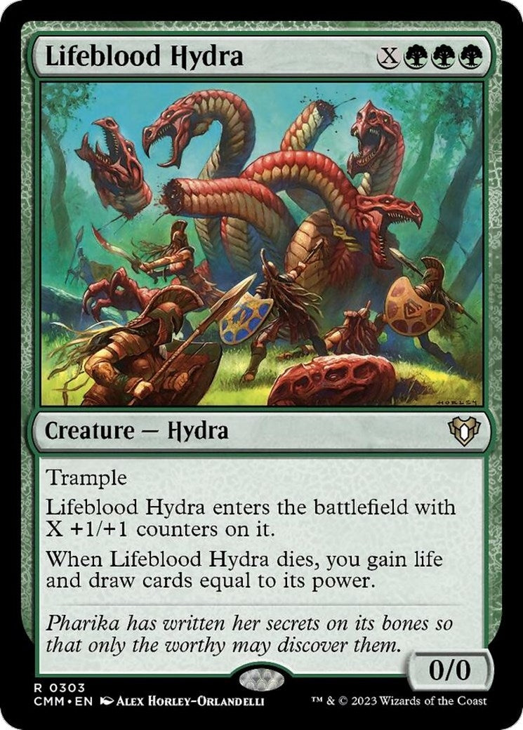 Image for Lifeblood Hydra (Commander Masters) (303) - Magic: The Gathering