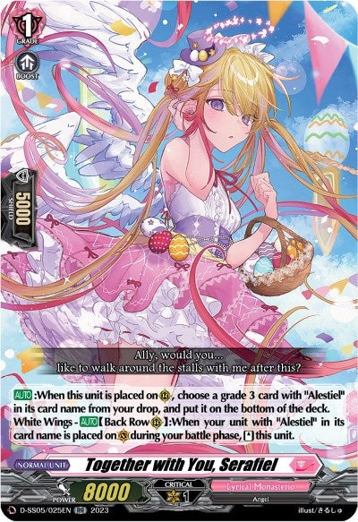 Image for Together with You, Serafiel (D-SS05: Festival Booster 2023) (D-SS05/025EN) - Cardfight Vanguard