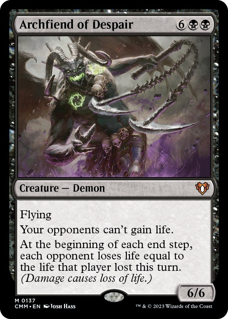 Image for Archfiend of Despair (Commander Masters) (137) - Magic: The Gathering