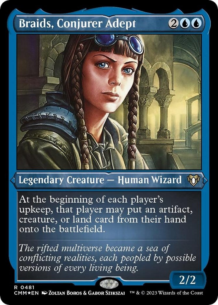 Image for Braids, Conjurer Adept (Foil Etched) (Commander Masters) (481) - Magic: The Gathering
