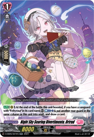 Image for Night Sky Searing Divertimento, Ortrud (D-SS05: Festival Booster 2023) (D-SS05/027EN) - Cardfight Vanguard