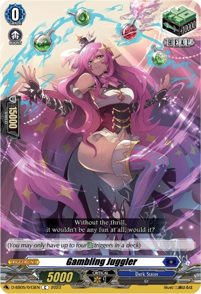 Image for Gambling Juggler (D-SS05: Festival Booster 2023) (D-SS05/043EN) - Cardfight Vanguard