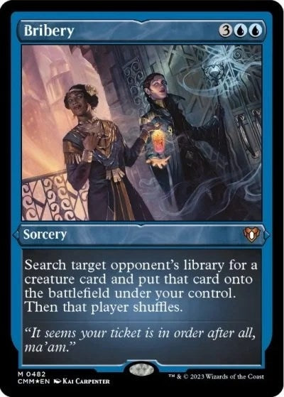 Image for Bribery (Foil Etched) (Commander Masters) (482) - Magic: The Gathering