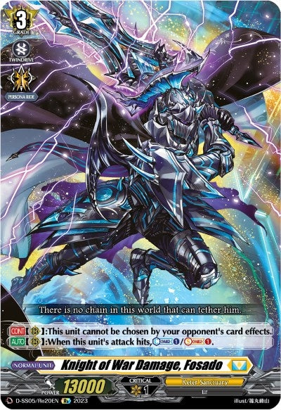 Image for Knight of War Damage, Fosado (D-SS05: Festival Booster 2023) (D-SS05/Re20EN) - Cardfight Vanguard