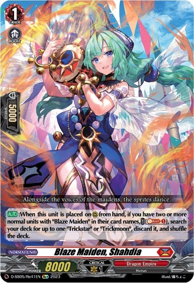 Image for Blaze Maiden, Shahdia (D-SS05: Festival Booster 2023) (D-SS05/Re41EN) - Cardfight Vanguard