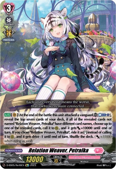 Image for Relation Weaver, Petralka (D-SS05: Festival Booster 2023) (D-SS05/Re46EN) - Cardfight Vanguard